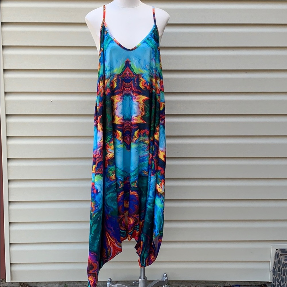 1xl Rainbow Harem Jumpsuit/Romper